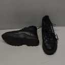 Yeeteepot Womens Snow Boots Warm Winter Boots Ladies Fur Lined Ankle Boots Lace Up Outdoor Booties Anti-Slip Sneakers Waterproof Walking Shoes (8, Black)