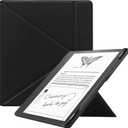 KuRoKo Slimshell Case for Kindle Scribe (2024/2022 Released), Premium Lightweight PU Leather Stand Cover with Auto Sleep/Wake for 10.2 inch Amazon Kindle Scribe 2024(1st Gen)/2022-Black