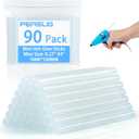 90 PCS Mini Hot Glue Sticks Bulk, Clear Glue Gun Sticks for Metal, Wood, Glass DIY Art Craft & School Projects Craft, Bond (4" X 0.27")