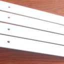 6 Pack - L 11" x H 6" x W1.5, 5mm Thick White L Shelf Bracket, Iron Shelf Brackets, Metal Shelf Brackets, Floating Shelf, Shelf Supports with Screws