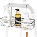 DELLAN Hanging Shower Caddy, Shower Rack with Hooks for Shower & Bath Chair, Bathroom Shower Basket for Elderly, Pregnant, Handicap, Patient