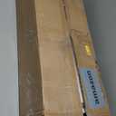 Bathroom Wall Cabinet, Medicine Cabinet with 2 Glass Door and Adjustable Shelves,White Wall Mounted Cabinet Over The Toile,3-Tier Wood Hanging Storage for Bathroom,Kitchen,Living,Laundry Room