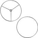 I Like That Lamp Wire Lamp Shade Rings with US Style Spider Fitter (10” Diameter), Includes 2 Galvanized Steel Silver Drum Rings, Make DIY Table/Floor/Pendant Lamps, For Lamps With Harps