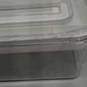 Medicine Storage Box with Handles, Clear Plastic Medicine Storage Organizer & First Aid Box, Multipurpose Medical Supply Organizer with Removable Tray for Home, Office & Travel(Clear)