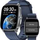 DAVIKO Pedometer Watch Senior Friendly No App/Phone Required, Waterproof Fitness Tracker Watch with Step Counter Calories/Sleep Tracker for Walking Running for Men Women (Blue)