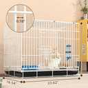 Small Animal Cage Indoor, Hamster Cage with Water Bottle & Food Bowl & Washable Small Nest, Guinea Pig Cage for Ferret, Chinchilla, Bunny, Kitten, Hedgehog, Squirrel, Rat, Rabbit