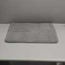 Absorbent, Reversible Microfiber Dish Drying Mat for Kitchen, Dish Drying Pad, 16 Inch x 24 Inch, Gray