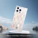 COCOMII Rectangle Case for iPhone 15, Compatible with MagSafe, Natural Real Mother of Pearl