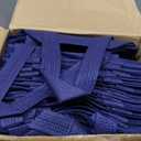 50 Pcs Thank You Gift Bags with Handles Bulk Reusable Non Woven Bags Bridesmaid Souvenir Handbags for Wedding Easter Graduation Sorority Birthday(10 x 8 x 4 Inch,Navy Blue)