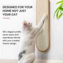 7 Ruby Road Wall Mounted Cat Scratcher with Multidirectional Sisal - Indoor Cat Wall Scratcher Post for Furniture Protection (Cream)