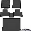Floor Mats & Cargo Liner for 2023 2024 2025 2026 Mercedes Benz GLCGLC 300GLC 350eGLC 43 AMG(Not for Coupe), All Weather Automotive TPE Set Anti-Slip Waterproof Floor Liners Accessories