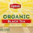 Lipton Tea Bags For a Iced or Hot Tea Organic Black Tea Iced or Hot Tea that Can Help Support a Healthy Heart 5.9 oz 72 Count