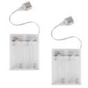 (2 PCS) Portable USB Battery Pack for 4.5-6V LED Neon Signs – Battery Operated Power Supply Converter for Plug-in LED Lights, Ideal for Indoor & Outdoor Use