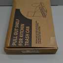 Pull Out Trash Can Under Cabinet & Under Sink - Heavy Duty Sliding Adjustable Cabinet Garbage Can Organizer, Requires Minimum Cabinets Opening 13" W X 18" D,Chrome Finish (Waste Bin Not Included)