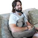 Shoulder Surgery Pillow - Pain Relief for Torn Rotator Cuff, Broken Arm, Dislocated Shoulder & Post-op Care - After Surgery Recovery Healing & Side Sleeping Arm Support Pillow with Strap and Soft Pad