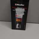 Mueller Personal Blender for Shakes and Smoothies with 15 Oz Travel Cup and Lid, Juices, Baby Food, Heavy-Duty Portable Blender & Food Processor, Black