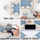 Peel and Stick Floor Tile: 10pcs11.81 * 11.81in self-Adhesive Floor Tile Sticker，Waterproof Vinyl Flooring for Bathroom/Kitchen/Bedroom/livingroom/Hallway(Blue)