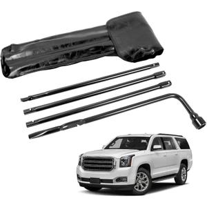 Spare Tire Tool Kit with Spare Tire Jack Handle and Wheel Lug Wrench
for Silverado Tahoe Avalanche Suburban Sierra Yukon 1999-2019 Escalade 02-18