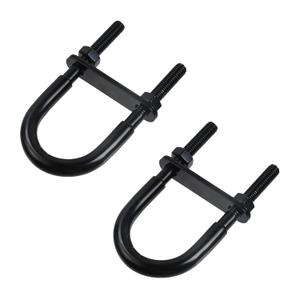 Antrader M8 U-Bolts,Stainless Steel Marine Boat Stern Bow Eye Tie Down U Bolt,Black,2 Sets