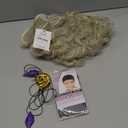 Wiggy Mermaid Sea Witch Wig+Shell Necklace+Earrings Accessories for Women Wicked Undersea Witch Cosplay, Short Silver White Grey Layered Crazy Wig+Cap for Halloween Costume Cosplay