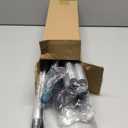 Foldable Clothes Steamer Stand with Adjustable Height & Ironing Gloves  Universal Garment Steamer Rack Compatible with Most Steamers, Portable Hanging Rack for Easy Steaming and Storage (Black)