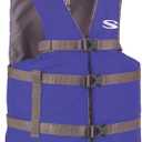 Stearns Adult Life Vest, USCG Approved Type III Life Jacket, PFD for Boating, Swimming, Watersports, & More, Standard & Oversized Fits (Blue)
