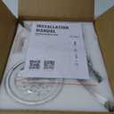 Ceiling Fans with Lights,42 Inch Low Profile Ceiling Fan with Wall Control and Remote Control,Dimmable,Flush Mount Ceiling Fan with Noiseless DC Reversible Motor for Bedroom Indoor Use (White)