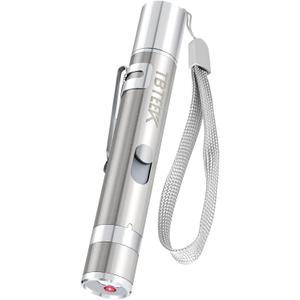 TBTeek Cat Toys, USB Rechargeable Kitten Toy, 3 Light Modes & 5 Adjustable Patterns, Portable Interactive Pet Dog Cat Mouse Toy for Fun Chase Play Exercise (1pc red light)