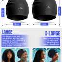 X-Large Silicone Swim Cap for Long Hair, 14.2in Long Waterproof Anti-Leak Seal for Braids, Dreadlocks, Weaves, Afros & Curls, Swimming Cap for Women & Men, Idea for Pool, Beach, Swimming