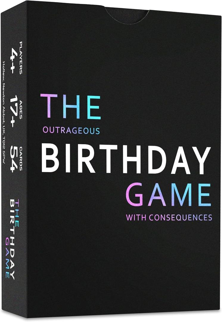 The Outrageous Birthday Card Game | Adult Games for Birthdays | Party Games | Birthday Gifts for Women & Men, Party Gift Ideas for Him or Her, Boyfriend and Girlfriend | Fun Card Games for Adults