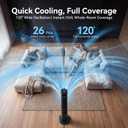 Uthfy Tower Fan
120° Oscillating Standing Floor Fan, 3 Speeds, 3 Modes, Remote, 20dB Quiet Fan for Home, Office