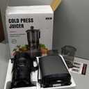 Juicer Machines with 5.8" Large Feed Chute, Cold Press Juicer for Whole Vegetables and Fruits 400W, Slow Masticating juicer Easy to Clean Juice Extractor Machine High Juice Yield (Titanium Gray)