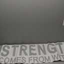 SEATUNE Motivational Office Gym Wall Decals - Inspirational Quotes Wall Stickers - Positive Home Vinyl Art Wall Decor - Strength Comes from Within 45"X12.6"