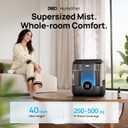 DREO Smart Humidifiers for Bedroom, 6L Top Fill Supersized Cool Mist Humidifier for Large Room, 60 Hour Runtime, Quiet Ultrasonic Humidifier for Plants, Indoor, Home, Night Light, Black