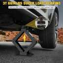 3 Ton Car Jack for Tesla Model Y Model 3, 4.1"-18.3" Lifting Scissor Jack with Lug Wrench, Tesla Tire Change kit for Model Y/3/S/X.