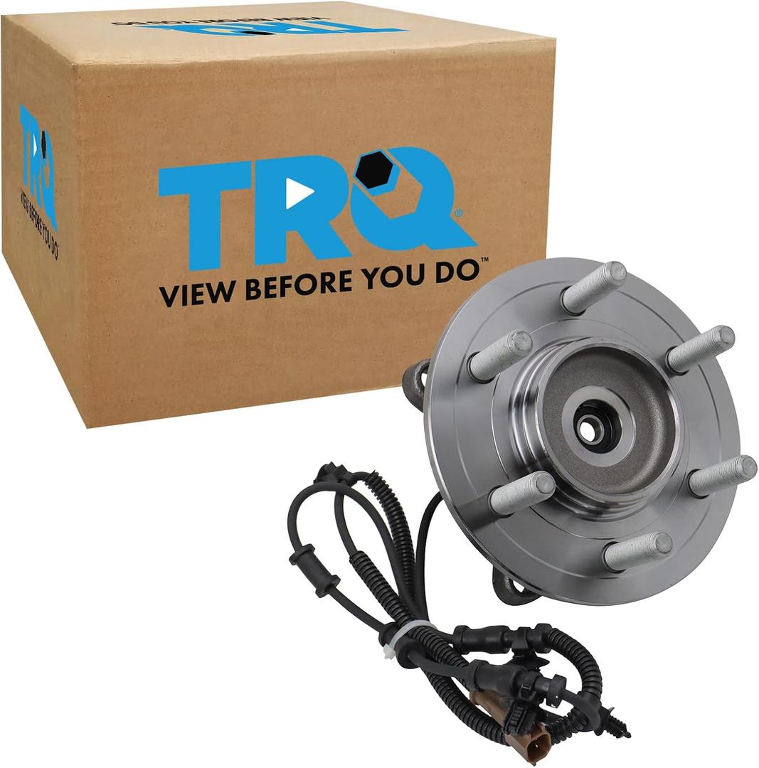 TRQ Front Driver or Passenger Side Wheel Bearing and Hub Assembly Compatible with 2021-2024 Ford F-150 4WD