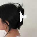Hair Clips for Styling Sectioning 12 Pack Black White Hot Pink Butterfly Clamps Hair Claw Clips Pro Salon Hair Clips for Styling, Sectioning, Cutting and Coloring