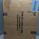 Wicker Storage Basket with Lid,Rattan Shelf Basket with Removable Liner Bag,160L Storage Bin,Storage Trunk with Heightened Feet,Storage Container for Wardrobe,Home Organizer (17.7 x 29.9 x 20.46 Inches, Brown)