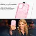 BENTOBEN for iPhone 12 Mini Case, Cute Butterfly Pattern iPhone 12 mini Magnetic Case [Compatible with MagSafe] Translucent Matte Slim Women Girl Protective Cover for iPhone 12 Mini 5.4 inch, Pink