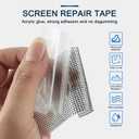 SANKEMU Screen Repair Tape, Extra Wide 16FT, Black, Adhesive & Waterproof, Fiberglass, fix for Screen Door and Window Screen, (4 INCH X 16.5 FT)