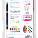 Tombow 56185 Dual Brush Pen Art Markers, Bright, 10-Pack. Blendable, Brush and Fine Tip Markers