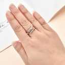 Morse Code Rings for Women, Stainless Steel Spinner Ring Fidget Rings for Anxiety Ring Morse Code Rings Inspirational Gifts Jewelry Women Birthday Graduation Gifts for Her Best Friends