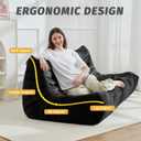 Homguava Bean Bag Sofa, Bean Bag Chair for Adults, Memory Foam Togo Sofa, XX-Large