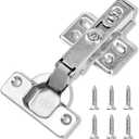 HBL' 10 Pack Soft Close Cabinet Hinges European Kitchen Cabinet Hinges for Frameless Cabinet Door, 35MM Quick Release Cup Hinges, 110 Full Overlay, 3D Adjustable and Slow Close Hinges