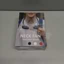 2 x Neck Fan, Hand Free Portable Neck Fans For Women, Kids, and Men, 3 Speed Adjustable Hanging Around Necklace Fan, Rechargeable Battery Operated Wearable Fan Personal Fans Cooling Neck Fan (Black)