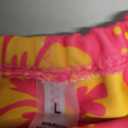 MOSHENGQI Women Sexy Brazilian Bikini 2 Piece Spaghetti Strap Top Thong Swimsuit Bathing Suit (Large, Pink/Yellow)