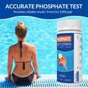 Phosphate Test Kit - Pool Phosphate Test kit-50 Counts Phosphate Test Strips for Swimming Pool, Spa, Hot Tub,Aquarium,Fish Tank- Phosphate Test kit for Freshwater,Saltwater Testing