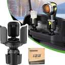 10L0L Golf Cart Heater Propane Cup Holder - Adjustable Rotating Mount for Propane Heaters & Tumbler Holder Universal for Yamaha, EZGO, Club Car