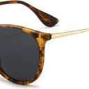 SUNGAIT Premium Vintage Round Sunglasses for Women Men Classic Retro Trendy Style