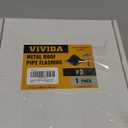 VIVIDA #3 Metal Roof Pipe Flashing, Metal Roofing Pipe Boot Kit, High Temp Silicone Vent Boot, for Tube OD 1/4" to 5", Square Base, Screws & Hex Socket Included, 1 Pack